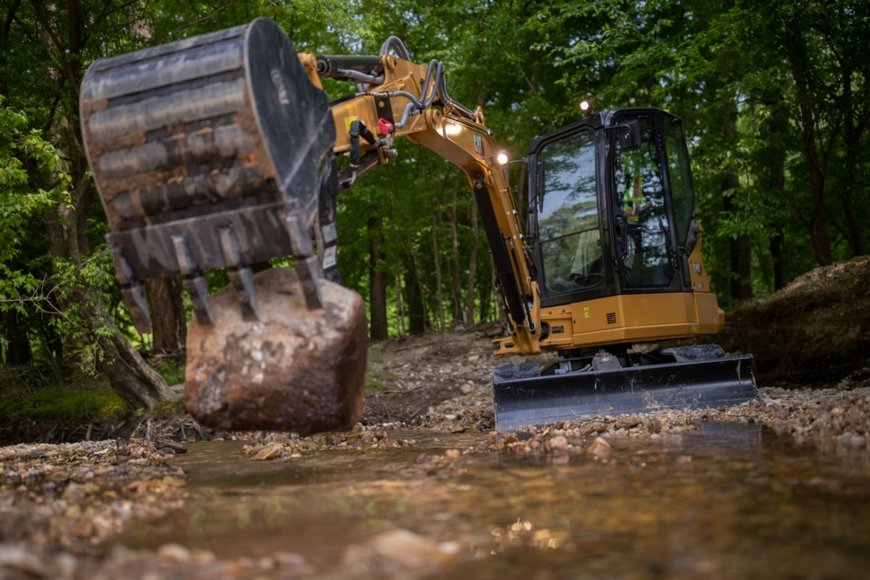 New Cat® 304 and 305 CR Mini Hydraulic Excavators deliver more power and performance with lower operating costs
